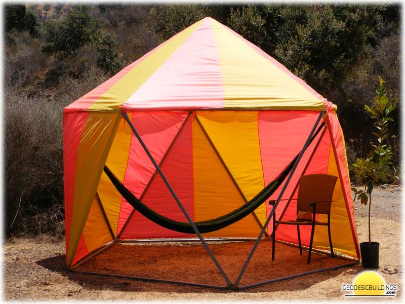 Hammock in a geodesic dome