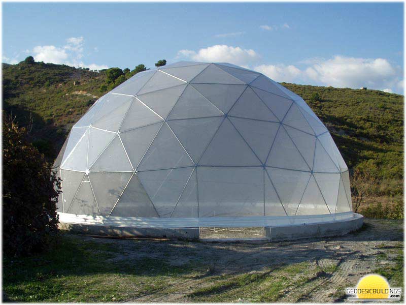 Geodesic domes as greenhouses