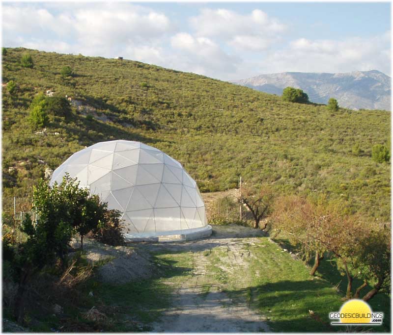 Blue sky dome