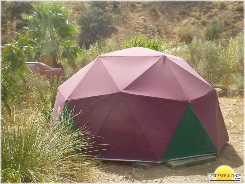 Parachute silk covered dome